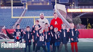 Drake Maye Hosts Kids QB Throwing Clinic at Gillette Stadium  Patriots In The Community [upl. by Khoury108]