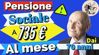 🌟ATTENZIONE❗️ ASSEGNO SOCIALE 2024 👉 AUMENTO fino a 735 EURO AL MESE dai 70 anni 📊 Come ottenerlo [upl. by Mohr495]