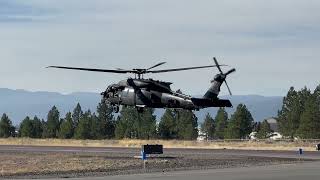 160TH SOAR UH60M Blackhawk departs McCall ID [upl. by Acirt688]