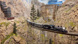 Beautiful model railroad layout at the Slim Gauge Guild [upl. by Ainedrag]