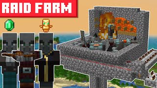 Minecraft Raid Farm 1204  SIMPLE DESIGN [upl. by Driscoll151]