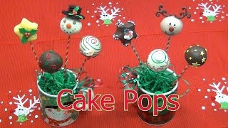 Como Hacer Cake Pops  Motivos Navideños [upl. by Nnaik]