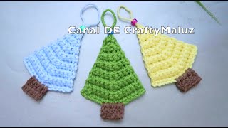 CROCHET TUTORIAL 🎄árbol de navidad a crochet fácil adornos NavideñosCrochet Christmas tree [upl. by Bowles]