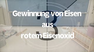 Chemie Kl 8  Gewinnung von Eisen aus EisenIIIoxid  Redoxreaktion  Hochofenprozess [upl. by Yatnuahc]