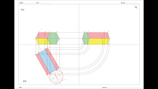 Proiezione ortogonale di un prisma a base esagonale ruotato di 60 gradi rispetto al PV [upl. by Leugim799]
