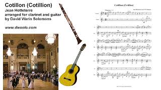 Cotillon by Jean Hotteterre arranged for clarinet and guitar [upl. by Kowtko50]