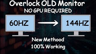 BOOST Refresh Rate of 60Hz Monitor for GAMING AMD Intel Nvidia [upl. by Ayotol]