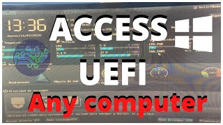 How to Enter UEFI BIOS Windows 10  Access UEFI Advanced Settings and boot device [upl. by Lorinda201]