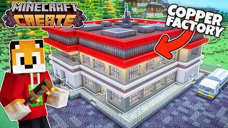 I built a MASSIVE COPPER FACTORY in Minecraft Create Mod [upl. by Thilde]