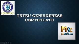 Genuiness Certificate Doubts TNTEUgenuinenesscertificate ktetverification BEd equivalency [upl. by Britta269]