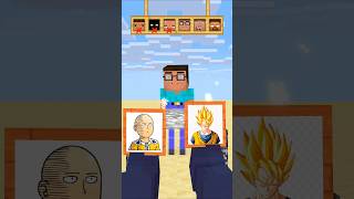 Choose anime character and power up 😱 part 6 credit by oreETV shorts minecraft [upl. by Tuneberg]