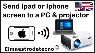 How to send an Iphone or Ipad screen to a projector or computer with Lonely Screen [upl. by Einitsed]