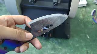 Test and knife sharpening of Allwins 10 inch variable speed wet sharpener SCM8103 [upl. by Lopez872]