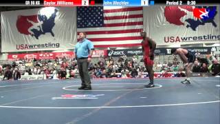 Caylor Williams vs John Wechter at 2013 Las VegasASICS US Open [upl. by Eilac]