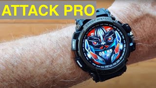 LOKMAT ATTACK PRO Bluetooth Calling BLE51 5ATM Waterproof Rugged Sports Smartwatch Unboxamp 1st Look [upl. by Emmery714]