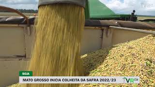 MATO GROSSO INICIA COLHEITA DE SOJA DA SAFRA 202223 [upl. by Convery]