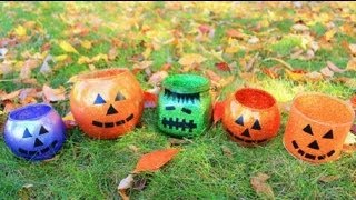 DIY Halloween Room Decor  Glitter Jars [upl. by Gylys]