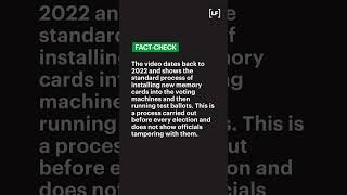 US Elections 2024  Old unrelated video shared as voting machines being rigged in Pennsylvania [upl. by Annonyw502]