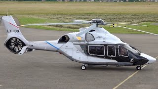 Airbus H160  Startup amp Takeoff at Nancy Essey Airport helicopter aviation video engineering [upl. by Ateval]