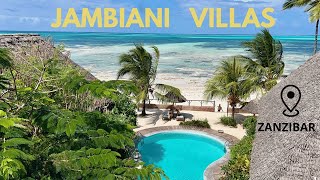 Hotel JAMBIANI VILLAS à ZANZIBAR Jambiani Beach [upl. by Airb109]