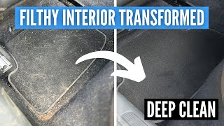 Filthy Interior Deep Clean  Interior Car Detailing Transformation [upl. by Serica]