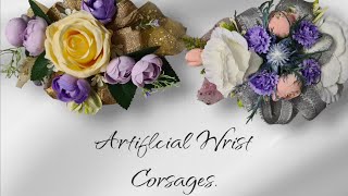 How to make Artificial Wrist Corsages [upl. by Cromwell]