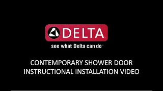 Contemporary Shower Door Instructional Installation Video [upl. by Ymereg]