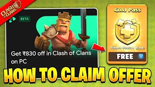 I Got FREE Gold Pass in Clash of Clans with Google Special Offer  Google Play Games Beta PC Coc [upl. by Etnuhs971]