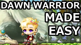 MapleStory  Guide to Dawn Warrior [upl. by Hrutkay]