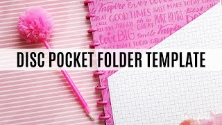 How to Make a Pocket Folder for your Disc Bound Planner or Notebook [upl. by Depoliti219]