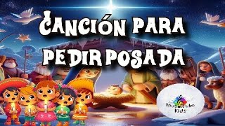 Canción para pedir posada  En el nombre del cielo  Villancico para pedir posada con letra [upl. by Annodas]