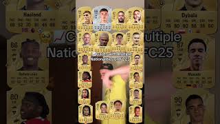 Cards with multiple nationalities on eafc25 with HaalandDybala and Cole Palmer [upl. by Frasch768]