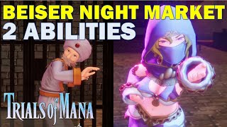 Learn Chain Abilities in Night Market Beiser  Magic Switch amp Stat Down Resistance  Trials of Mana [upl. by Ursuline]