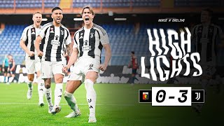 HIGHLIGHTS SERIE A  Genoa 03 Juventus  Dušan and Conceição headline Juves return to winning ways [upl. by Ciro]