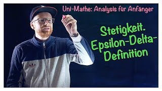 51 Stetigkeit EpsilonDeltaDefinition  Analysis für Anfänger Stetigkeit [upl. by Fadden433]