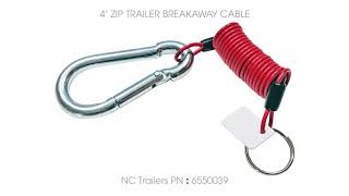 Trailer Safety 4ft Trailer Breakaway Cable [upl. by Chappell326]