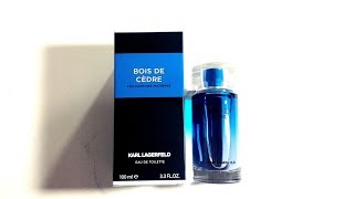 Karl Lagerfeld Bois de Cedre Fragrance Review 2019 [upl. by Sinegold]