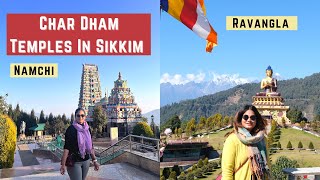 Sikkims Hidden Gem  Char Dham Temple In Namchi  Buddhas Park In Ravangla Tour  Travel Vlog [upl. by Lesab636]