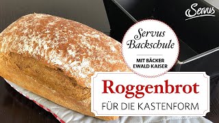 Roggenbrot backen in der Kastenform [upl. by Vernor591]