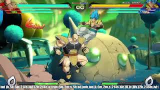 DBFZ Nappa Guide Saibamen set ups and Combos [upl. by Bink]