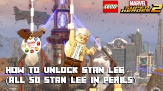 Lego Marvel Super Heroes 2  How to Unlock Stan Lee  All 50 Stan Lee in Peril Locations [upl. by Benildas]