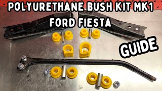 GUIDE Fitting a FULL front polyurethane bush kit for a MK1 Ford Fiesta [upl. by Enyar]