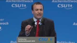 Politischer Aschermittwoch Rede von CSUNiederbayernVorsitzenden Weber [upl. by Yemirej911]