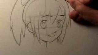 How to Draw Manga Head Shape amp Facial Features [upl. by Thesda208]