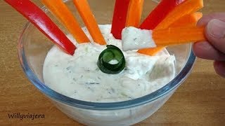 SALSA DE YOGUR😋🥒 Y PEPINO GRIEGA Tzatziki sauce [upl. by Mclain]