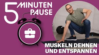 Muskeln dehnen und entspannen  5MinutenPause nach körperlicher Arbeit [upl. by Ynaffyt251]