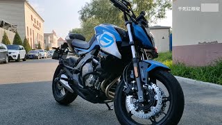 2021 CFmoto 650NK Detail Look and Test Sound [upl. by Ajiak]