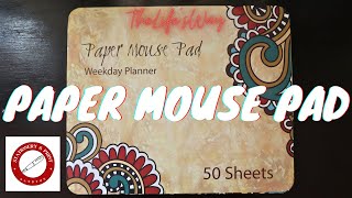 Paper Mouse Pad Weekday Planner Dana Designs [upl. by Lael]