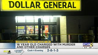 16yearold arrested on murder charges after man killed at Dollar General in Hurtsboro [upl. by Yleve]