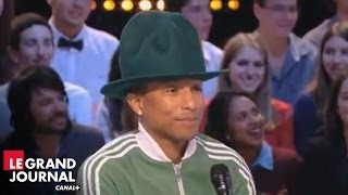 Pharrell Williams et les différentes versions du clip quotHappyquot  Le Grand Journal [upl. by Market]